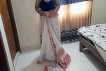 Indian Sexy Grandma Gets Rough Fucked By While Cleaning Her House