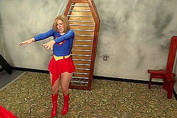 Superheroine Supergirl Captured Caged And Humiliated