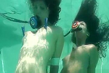 Casey Calvert And Drea Morgan Bound Duo Under Water