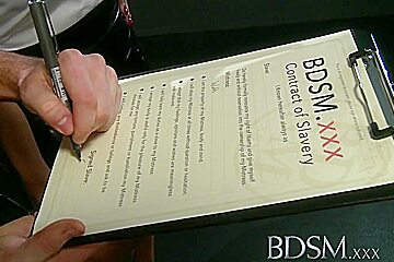 BDSM XXX Caged Slave Gets Treatment From His Mistress