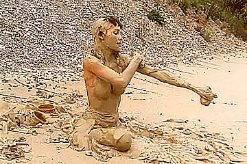 Muddy Swimsuit And Boots