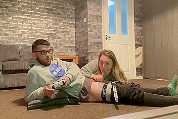 Gaming And Having My Cock Sucked...any Boys Dream!!