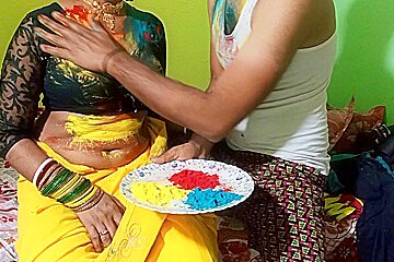 Holi Par Bahu Ne Sasur Ji Ke Sath Kheli Holi Bhurr Khol Kar Desi Sasur Bahut Chuda