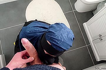 French Arab Muslim Maid Ass Fucked Down On All Fours For Extra Cash
