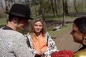 Attilia Picks Up The Hot Goddess Gina Outside