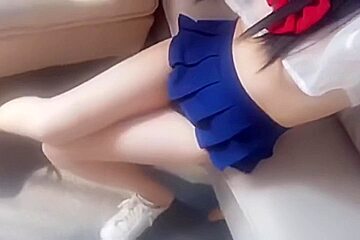 Cute Girl In Cosplay Suck Cock Squirting In Sofa With Wet Tight Pussy åˆ¶æœå°‘å¥³çš„è¯±æƒ‘é«˜æ½®