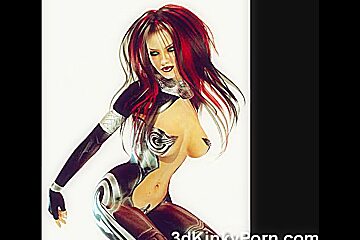 (3)D Perverted Women In Latex!