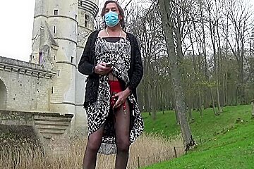 Transgender Travesti Sounding Urethral Outdoor Lingerie (48)a