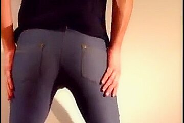 Hard Cock Pissing In YOUR Tight Jeans Legging
