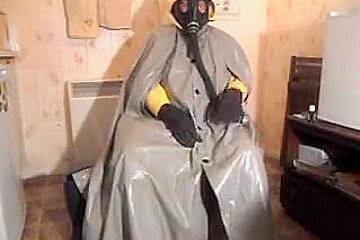 Grey Oilskin/pvc Cape Stroke.