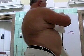Step Daddy NAKED AT SPA MUD BATH