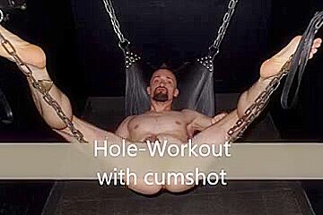 Hole Workout With Spunk Fountain