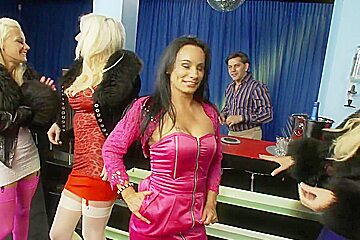 Lucky Stud Gets His Day Pampered By Horny Dames And He Smashes Each To Orgasm