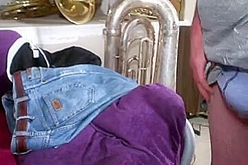 Interracial   Ebony Bitch Fucked By (2) Horny White Guys