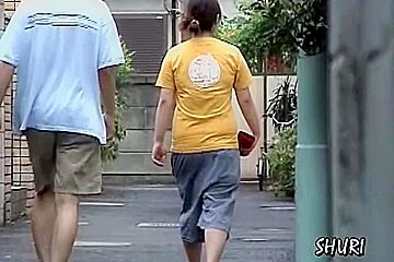Street Sharking With Woman In Jeans Shorts