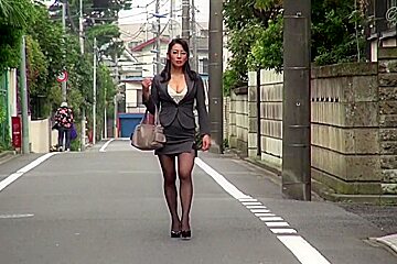 Hottest Japanese Girl Rei Kitajima In Crazy Stockings, Blowjob JAV Clip