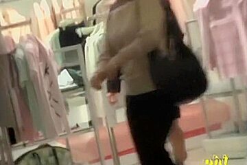 Shop Sharking Action With Some Slender Japanese Little Princess
