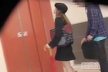 Shuri Sharking Vid Showing A Japanese Gal In A Black Skirt