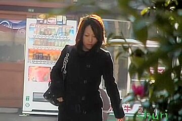 Elegant Japanese Lady's Panties Showing After Skirt Sharking
