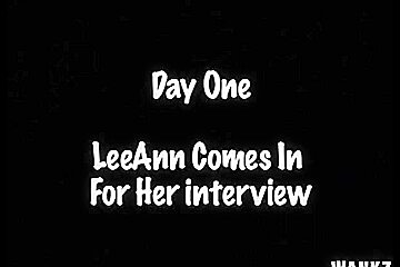 Hot Blonde Lee Ann Has Her First Porn Tryout