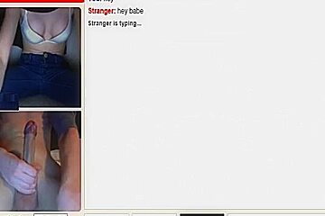 Lucky Dude Hits The Omegle Jackpot. Cybersex Girl Threesome !!!