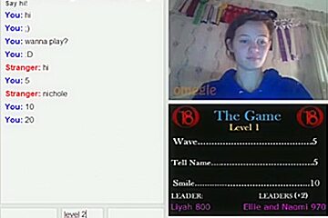 Cute Brunette Girl Plays A Sex Game On Omegle