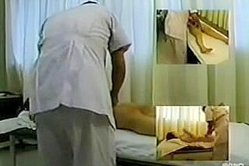 Sweet Asian Girl Under The Medical Massage On