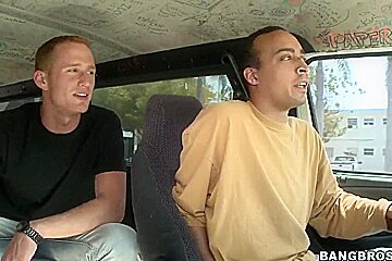 Amateur Bruentte Isabella Bones Gets In To Bang Bus