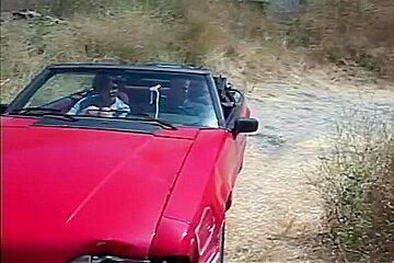 Redhead Kali Stylz Fucks Man In His Convertible