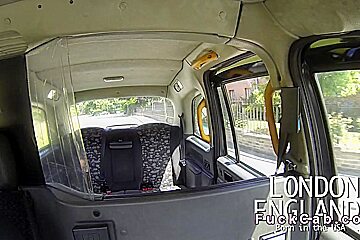 Huge Tits Tourist Fucks In London Cab In Public