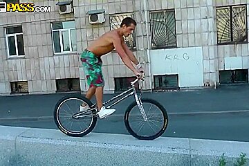 Slutty Blonde Having A Dirty Talk In The Street