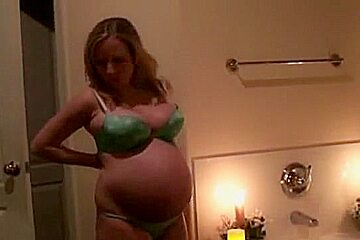 Preggo Slut Stripped For Me