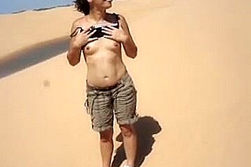Flashing My Tits In The Desert