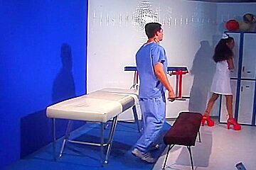Hot Nurse Examines A Patient And Makes Him To Fuck Her