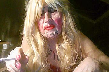 Tranny Trash Degradation   Fuckpig Slag Sarah Millward Smokes Wanks Drinks Own Piss And Cum (9) Min