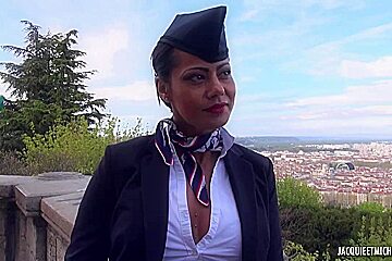 Lyonnaise Is A Flight Attendant Who Is Always In The Mood For Sex With Pilot