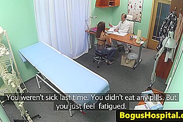Orally Pleasured Patient Pussyfucked By Doc