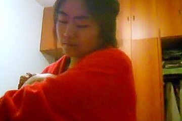 Asian Girl With Big Boobs Changes Clothes In Her Bedroom