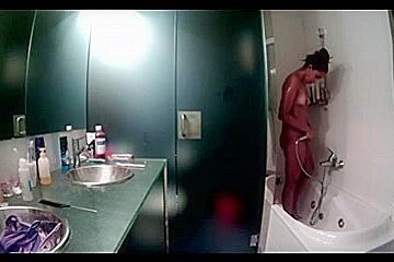 Latina Teen (18)+ Takes A Shower And Gets Dressed