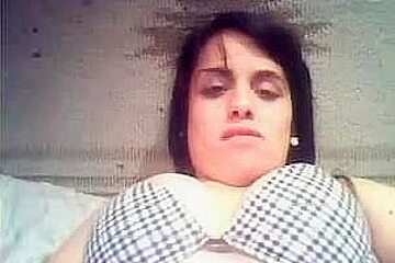 Chubby Amateur Latina Teases With Her Big Tits On Cam